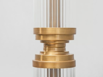 PETITOT I - Brass floor lamp by Patinas Lighting - view 3